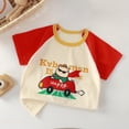 thumbnail image 2 of WUANDIXFA T-Shirts Garçons à Manches Courtes T-Shirt Graphique Mignon Été Coton T-Shirt Doux en Coton pour Garçons T-Shirt Respirant pour Garçons, Rouge, 7-8 Ans, 2 of 4