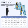 thumbnail image 4 of Salouo Prague Ratter Dog in Bathtub Print Button-Front Long Sleeve Pajama Set for Men, Soft 2Pjs Men's Long Sleeve Sleepwear-XX-Large, 4 of 7