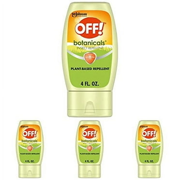 Off! Botanicals Plant-Based Insect Mosquito Repellent Lotion, 4 OZ (Pack of 4)
