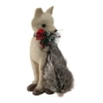 thumbnail image 2 of Northlight 13.25" Brown and Gray Fox Sitting with Tail Curled Christmas Figurine, 2 of 2
