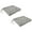 Jeness Pewter, variant on Jordan Manufacturing 17" x 19" Rave Birch Tan Solid Rectangular Outdoor Chair Pad Seat Cushion with Ties (2 Pack)