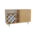thumbnail image 2 of Mueble Bar con 2 Puertas y Cava RTA para 6 Botellas Color Madera y Blanco, 2 of 3