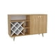 thumbnail image 2 of Mueble Bar con 2 Puertas y Cava RTA para 6 Botellas Color Madera y Blanco, 2 of 3