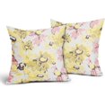 thumbnail image 6 of Yellow and Pink Daisy Pillow Covers 20x20 Inch Vintage Floral Farmhouse Flowers Linen Decorative Throw Pillow Case Cushion Cover Set of 2 for Bedroom Sofa Living Room Couch Chair, 6 of 6