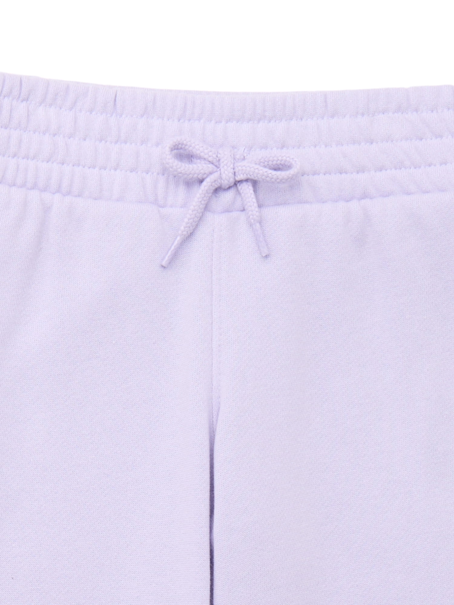 Wonder Nation Girls Fleece Hoodie and Flare Pant, 2-Piece Set, Sizes 4-18 & Plus