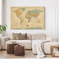 thumbnail image 3 of Elephant Stock Time Flies Push Pin World Map Iii Wall Art - Map Canvas Art - 45" x 30", 3 of 7
