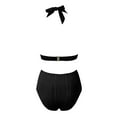 thumbnail image 2 of Aayomet Bathing Suit Women Swimwear Bikinis Striped Prints Swimsuit Swimsuit Ladies Shorts Two Piece Swimwears Tankinis Set,Black L, 2 of 4