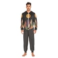 thumbnail image 3 of FORMRS Onesies Pajama for Adults Unisex Hoodie Winter Jumpsuit One Piece Sleepwear, Sizes S-2XL, Abstract Mountain, 3 of 7