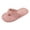 Pink, variant on Fuzzy Flip Flops House Sandals for Women Comfortable Memory Foam Slides Quiet Plush Bedroom Slip on Slippers Indoor Outdoor