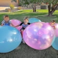 thumbnail image 4 of 1 pieza de bolas de burbujas gigantes, juguetes para exteriores, globos de agua reutilizables para niños pequeños, pelota de playa inflable para niños, juegos de patio, juguetes de agua de verano, azu, 4 of 5