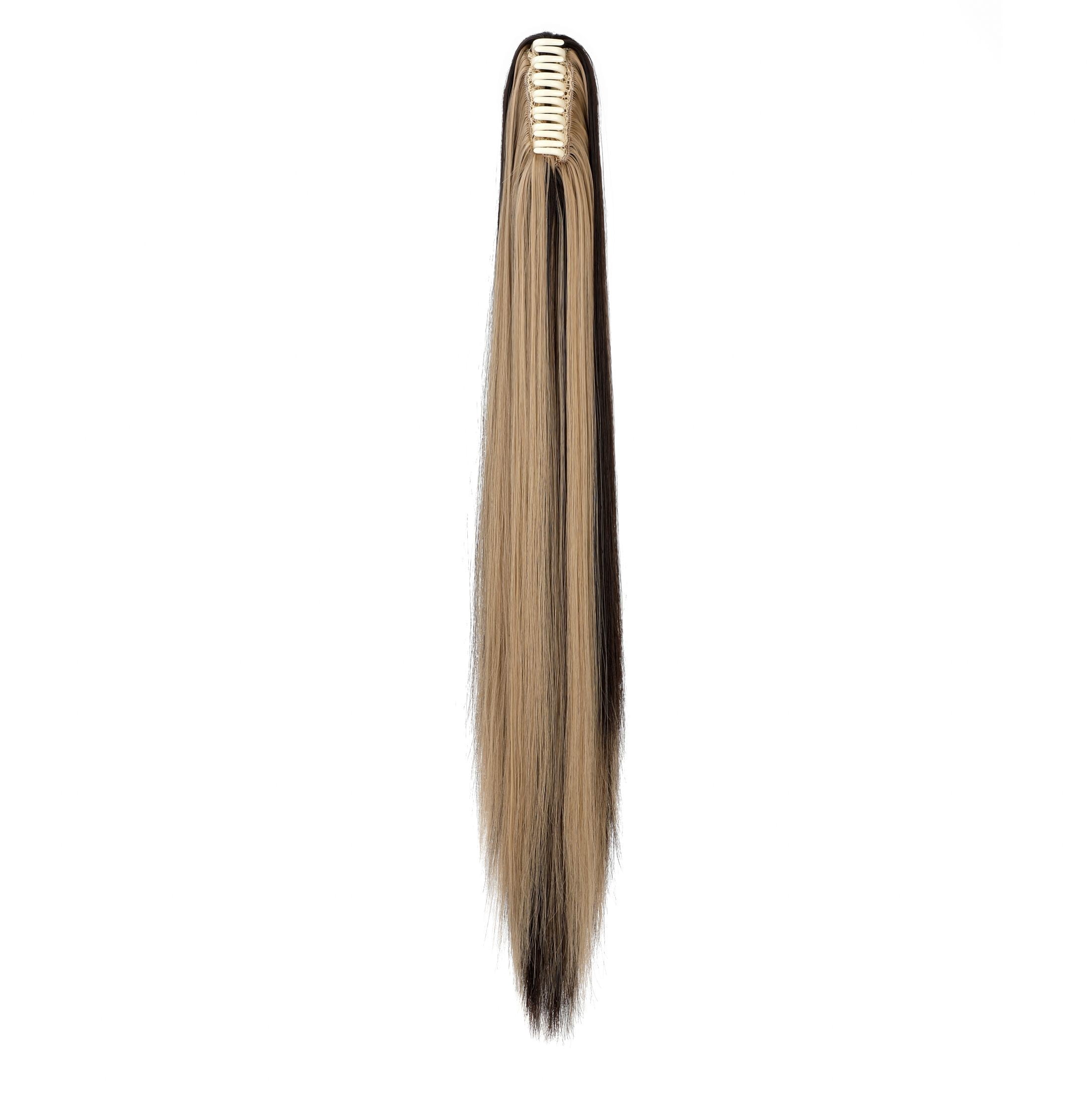 AynnQueen Ponytail Extension Claw Clip in Pony Tails Hair Extensions Synthetic Wavy Straight Secret Ponytail Hairpiece 18/21 Inch