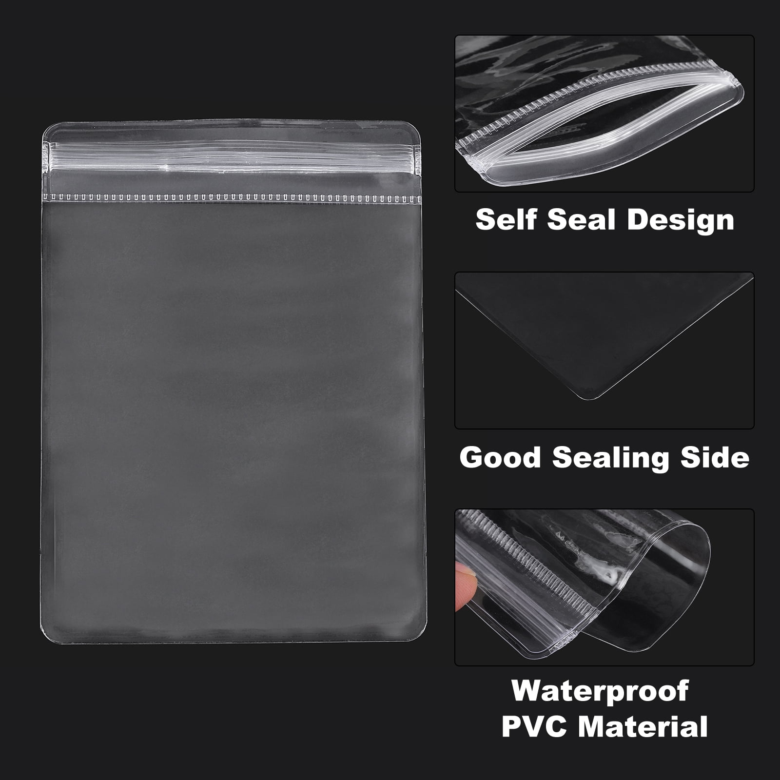Unique Bargains Jewelry Bags Self Seal Pouches for Necklace Ring Packaging 2.8"x3.9"