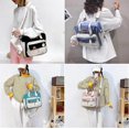 thumbnail image 3 of Lindos Bolsos Mochila Kawaii Bolsa De Mensajero para La Escuela,Mochilas Estéticas Computadora Portátil Multifunción Ita Japonesa para Adolescentes Niñas Niños-Azul, 3 of 5
