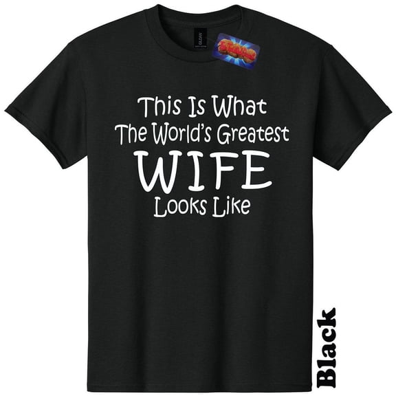 Worlds Greatest Wife Funny Mothers Day T Shirt Gender Reveal Baby Shower Tee