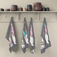 thumbnail image 2 of Easter Gnomes Grey Kitchen Tea Towels Set of 6 Absorbent Hand Dish Towels, Egg Carrot Dishcloths Lint-Free 18x28 Inch Fast Drying for Cooking Baking Home Clean, 2 of 7