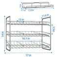 thumbnail image 7 of Auledio 3 Tier Can Storage Rack Stackable Can Storage Holder Holds 42 Cans for Kitchen Cabinet in Silver, 7 of 7