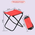 thumbnail image 2 of Camping Stool, Folding Stool with Carry Bag, Aluminum Alloy Bracket, 2 of 5