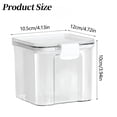 thumbnail image 3 of ACDANC Airtight Flour Sugar Storage Container Stackable Food Containers with Lids,Clear, 3 of 8