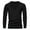 Black, variant on QBGSAY T-Shirt Men's Long Sleeve T Shirt Solid Color V Neck T Shirt Sports Casual Men's Top Minimalist And Versatile