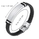 thumbnail image 3 of Los hombres de enlace trenzado de acero inoxidable pulsera de cadena, 3 of 4