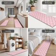thumbnail image 5 of Light Pink Butterfly Pattern Kitchen Rugs Sets Of 3,Kitchen Runner Rugs Non Skid Washable,Decorative Kitchen Floor Mats for Kitchen,Sink,Laundry,17"x30"+ 17"x47" + 17"x59", 5 of 6