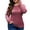 Burgundy, variant on FlorCurve Plus Size Sweater for Women Long Sleeve Crew Neck Pullover Sweaters Casual Tunic Tops, Khaki 3XL
