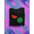 thumbnail image 3 of Watermelon And Slice Sweatshirt Women -SPIdeals Designs, Female Small, 3 of 4
