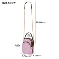 thumbnail image 2 of FORMRS Crossbody Bag for Women Quilted Travel Shoulder Cell Phone Purse with Chain Strap Handbag, Ice Cream Rainbow Pattern, 2 of 7