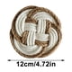 thumbnail image 3 of Alfombrilla aislante térmica redonda de estilo escandinavo | Salvamanteles de lino de algodón | Mantel resistente al calor | Almohadilla de olla caliente multiusos | Posavasos lavable duradero |, 3 of 6