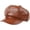 Brown, variant on Women PU Leather 8 Panel Newsboy Hats Vintage Visor Beret Baker Boy Caps