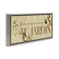 thumbnail image 3 of Stupell Industries Vintage Garden Welcome Gray Framed Floater Canvas Wall Art design by Lil' Rue, 14 x 31, 3 of 9