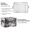 thumbnail image 2 of Yayeee Canvas Storage Basket with Handles for Shelves Fabric Bins Closet Organizer, River and Mountains, 2 of 8