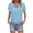 Z Light Blue, variant on Horkkom T Shirts for Women V Neck Solid Color Short Sleeve Shirts Summer Loose Casual Tops S, Gifts for Women