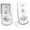 White, variant on Doorbell Intercoms System for Home, 2 Way Room to Room Door Intercom Wireless with Long-Lasting Rechargeable System, Communication Devices for House Office Classroom with FCC/CE Certified