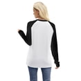thumbnail image 5 of WIHOLL Long Sleeve Shirts for Women Color Block Raglan Tops Casual Crewneck Basic Tees Fall Clothes 2026 Fashion, 5 of 8
