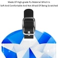 thumbnail image 4 of Square 2Pack PU Leather Blue and White Geometry Cruise Luggage Tag with Privacy Cover and Name ID Tag for Travel Handbags Backpacks Luggage Tags, 4 of 6