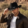 thumbnail image 3 of Cowboy Hat for Men Women Suede Western Leather Cowgirl Hats Uniex Hat,One Size, 3 of 4