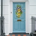 thumbnail image 2 of EIMELI Guirlande d'Été pour Porte d'Entrée Couronne de Tournesol Couronne Extérieure Couronne de Printemps Couronne Jaune Guirlande d'Été Guirlande Ukrainienne Couronne de Porte Double Cadeau, 2 of 8