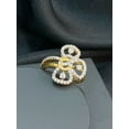 thumbnail image 4 of Pave 1.25 Cts Round Brilliant Real Diamonds Floral Anniversary Ring In Stamped 14K Yellow Gold, 4 of 13