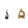 thumbnail image 1 of Escultura abstracta de fuego,Estatua de arte abstracto,adorno para decoración del hogar,Figura de lector abstracto,Estatua de pensador abstracto,arte,artesanías,decoraciones,Figuras humanas, 1 of 8