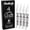 Fine Tip - 4 Pens, variant on White Chalk Markers Fine Tip (4 Pack 3mm) - Wet & Dry Erase Chalk Pens for Blackboard, Chalkboards, Windows, Signs, Glass, Bistro - 3mm Reversible Bullet & Chisel Point