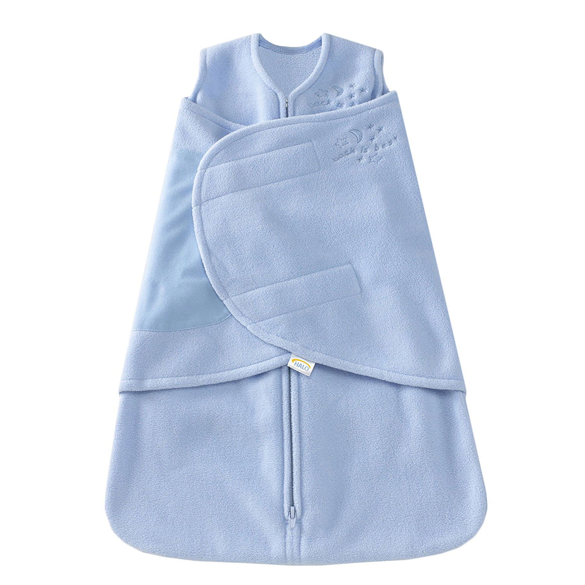 HALO SleepSack Swaddle Wearable Blanket, Fleece, Blue, Small - Walmart.com