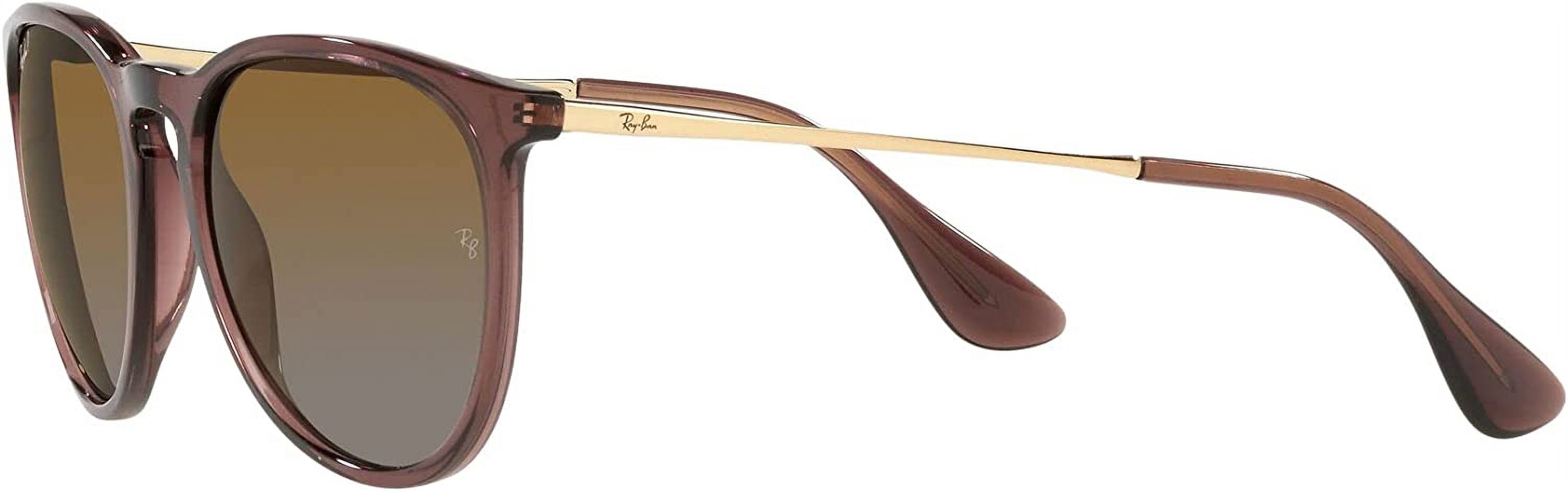 Ray-Ban Erika RB4171 Sunglasses - (6593T5) Transparent Dark Brown/Brown Gradient Polarized - 54mm