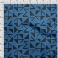thumbnail image 4 of oneOone Polyester Spandex Medium Blue Fabric Geometric Fabric For Sewing Printed Craft Fabric By The Yard 56 Inch Wide, 4 of 4