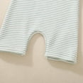 thumbnail image 7 of Sopiago Baby Boys Summer Wallfe Romper Striped Jumpsuit Toddler Boy Bodysuit Short Sleeve Onesies Boy Playsuit (Green,0-6 Months), 7 of 7