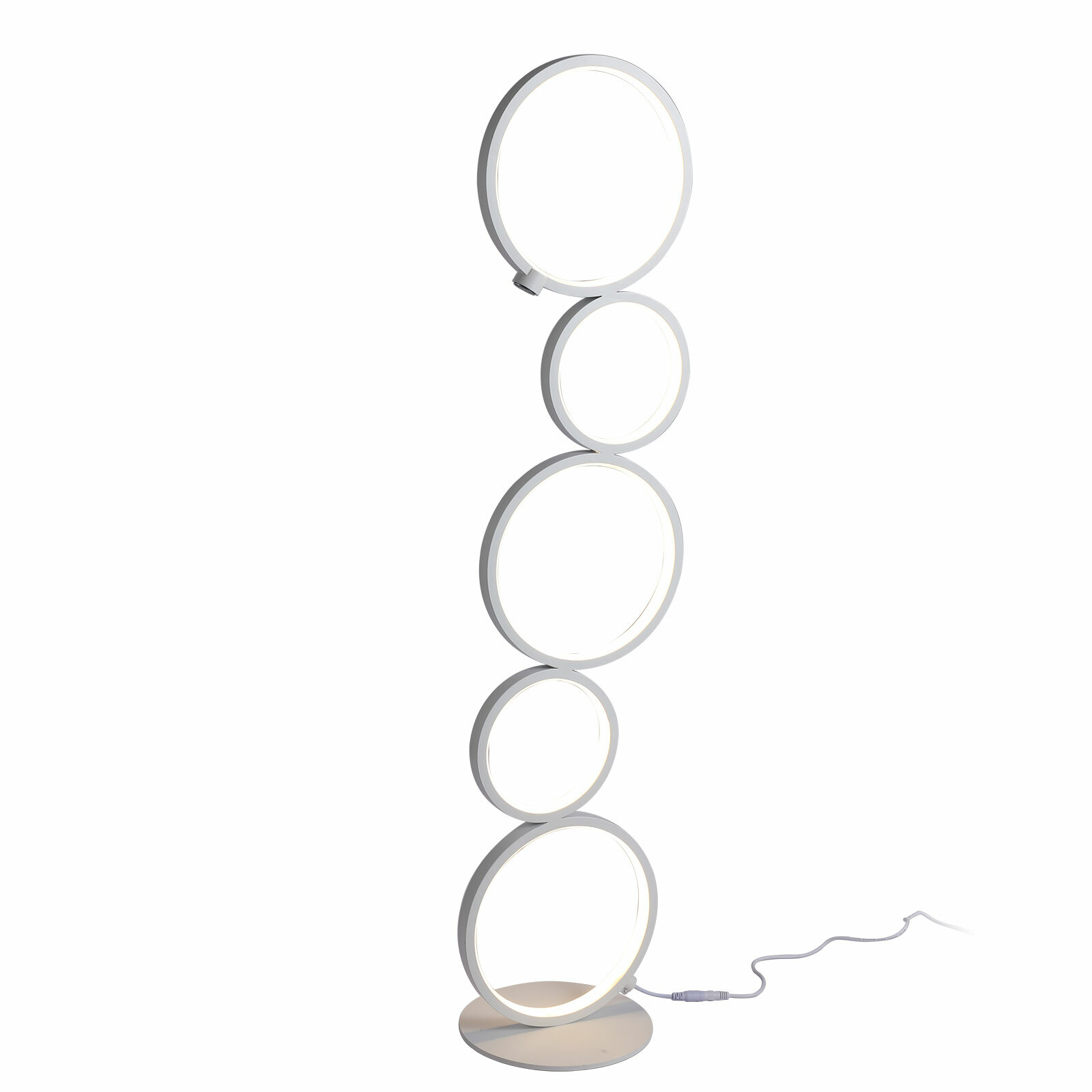 Modern 24W LED Floor Lamp with Dimmable Brightness for Living Room