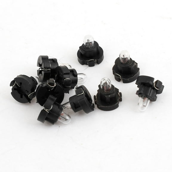 Unique Bargains Car Yellow T3 Side Light Bulb Dashboard Packing Lamp 10 Pcs