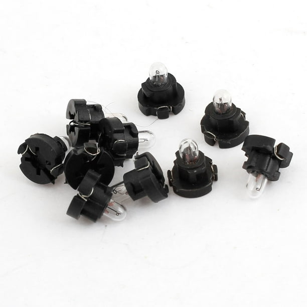 10Pcs T3 Leds Bombilla Amarilla Luz de Tablero Salpicadero de Coche 12V CC
