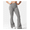 Grayish White, variant on Womens High Waist Butt Lifting Flared Yoga Pants Stretch Slim Fit Cargo Pants with Pockets for Daily Workout
