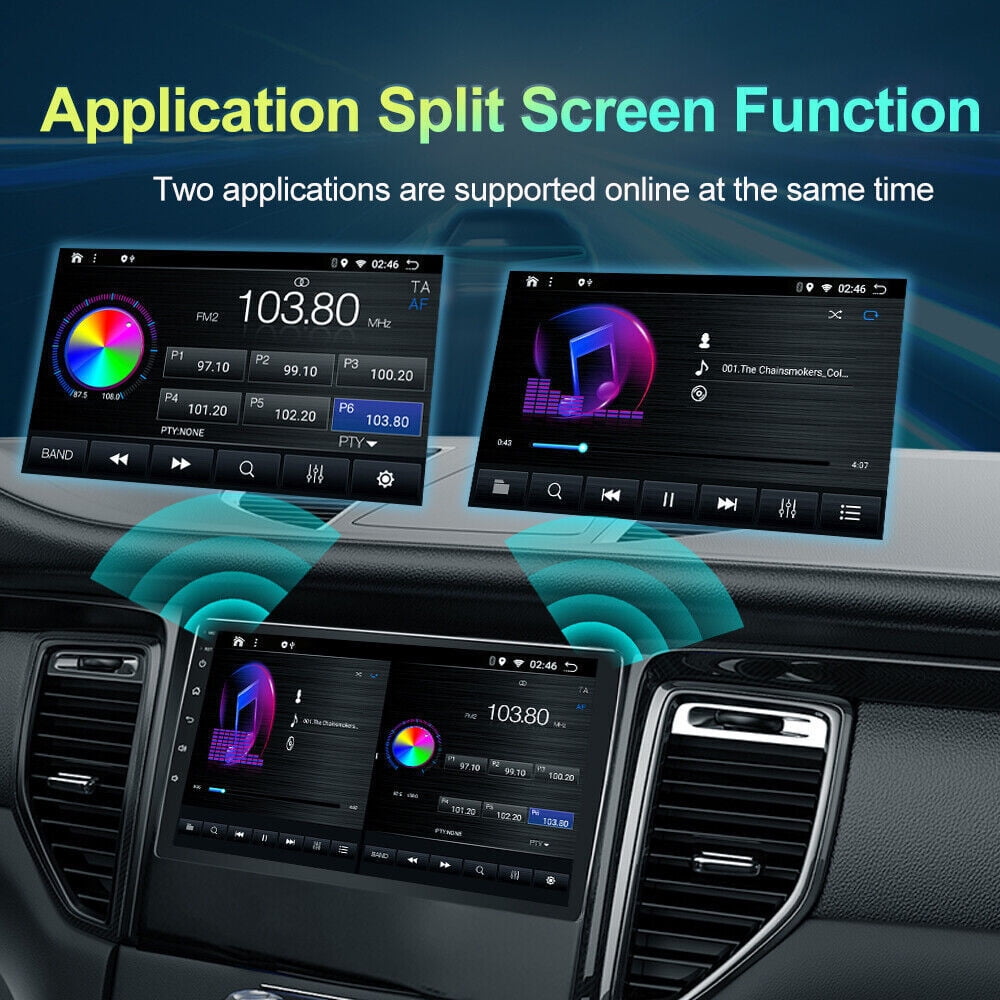 Car Stereo for 2015-2017 Hyundai Sonata with Wireless Carplay Android Auto, 9 Inch IPS Touch Screen Radio, Bluetooth GPS WiFi DSP FM RDS SWC+MIC Backup Cam, Auto A/C